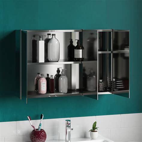 Bath Vida Tiano Stainless Steel Mirrored Triple 